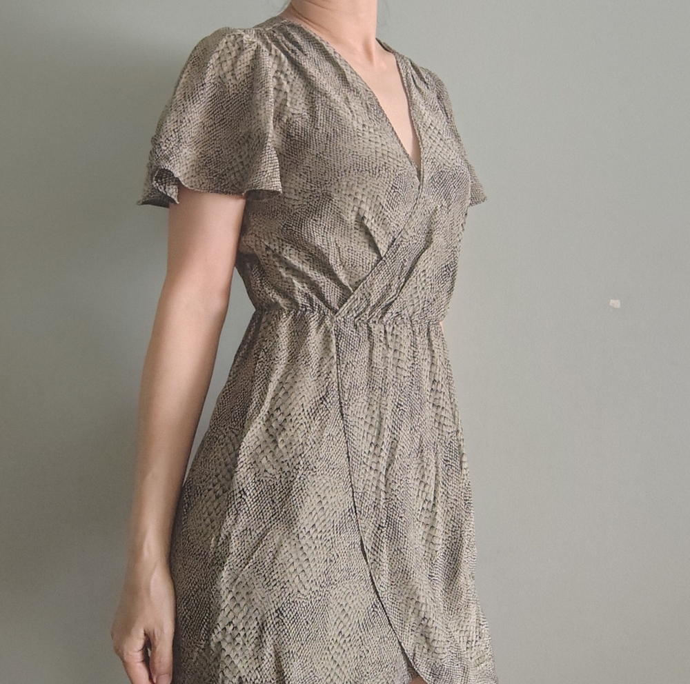 Amanda Uprichard Silk Wrap Dress